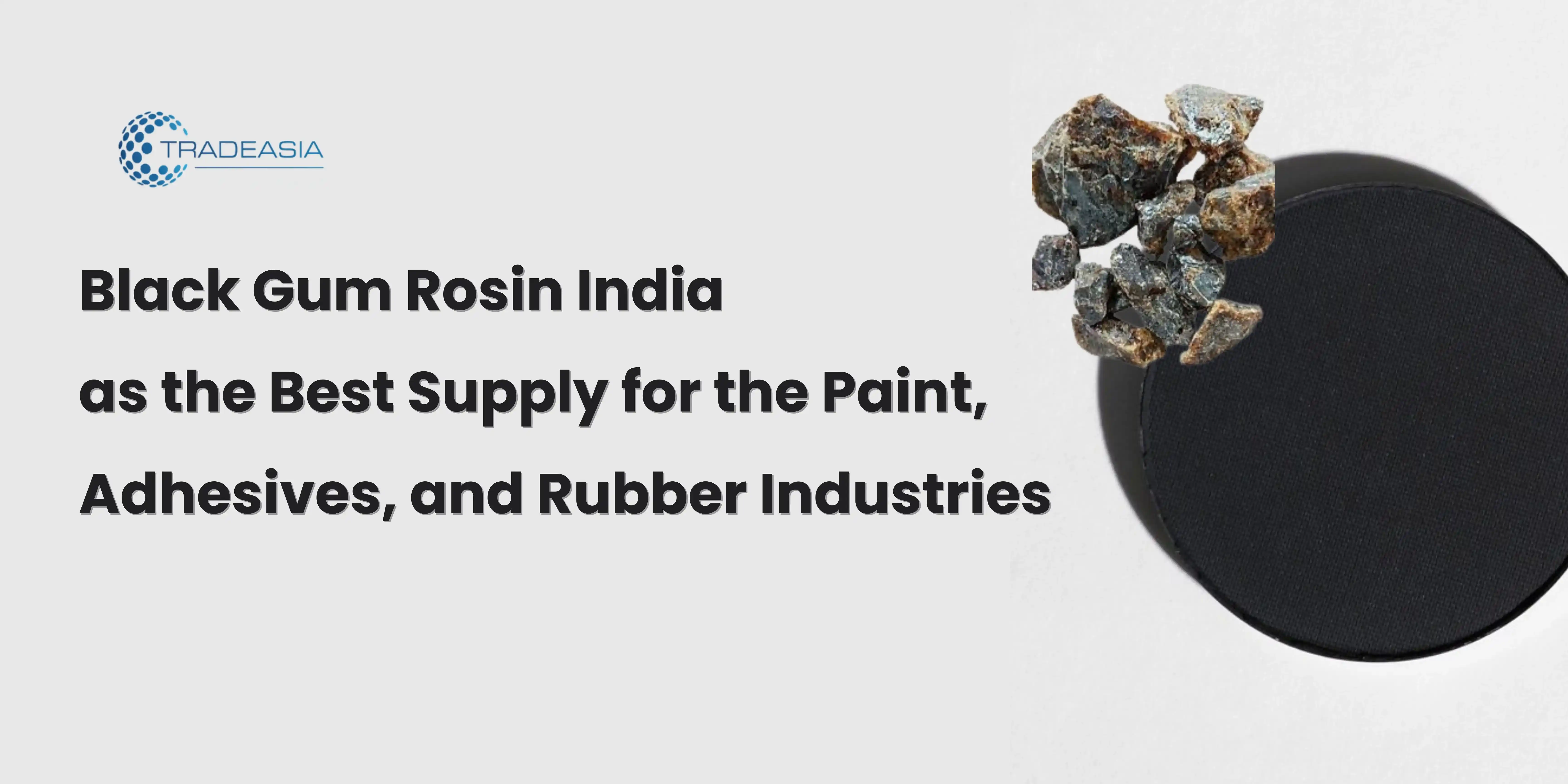 Black Gum Rosin India as the Best Supply for the Paint Industry