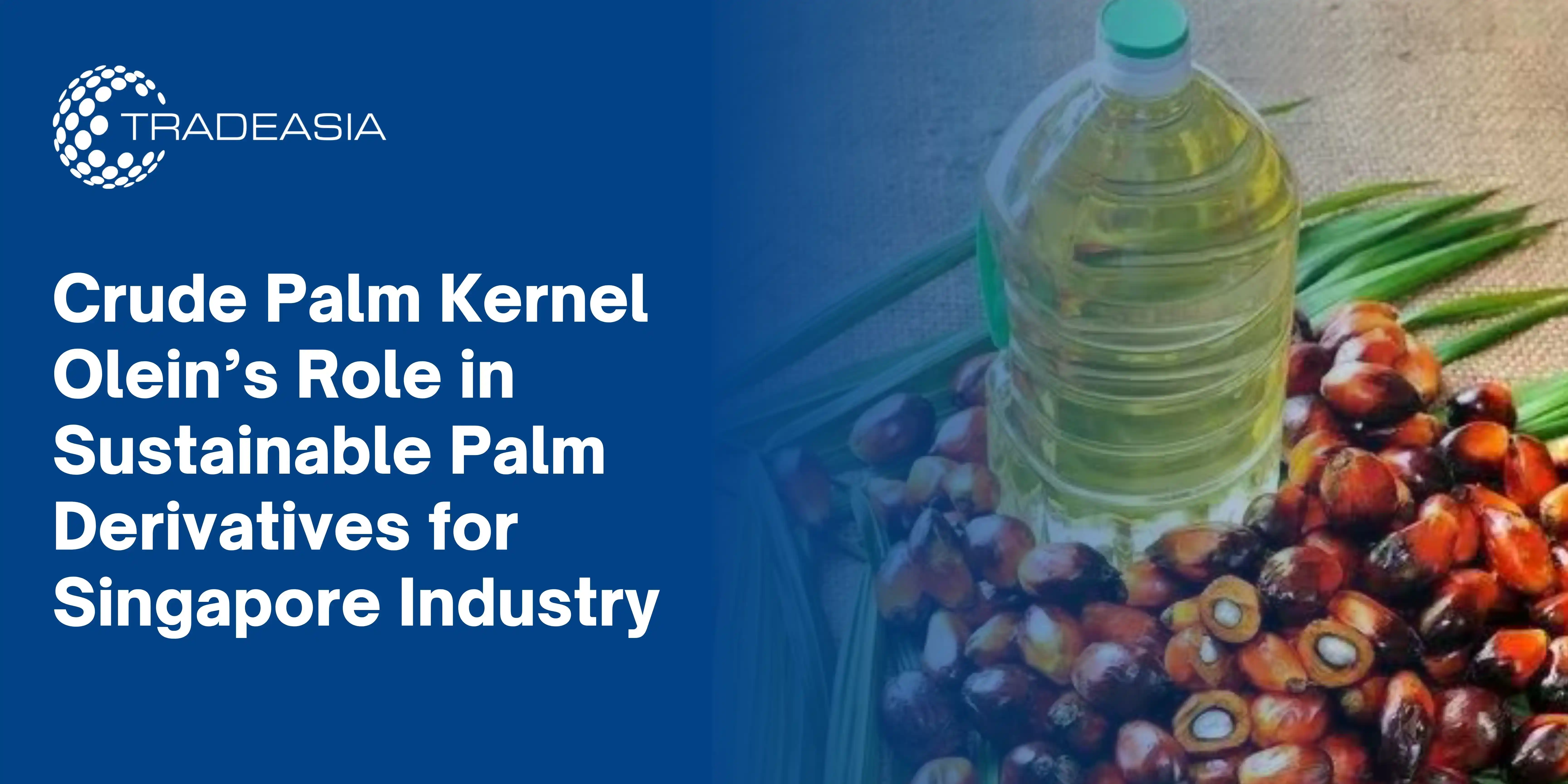 Crude Palm Kernel Olein’s Role in Sustainable Palm Derivatives for Singapore Industry