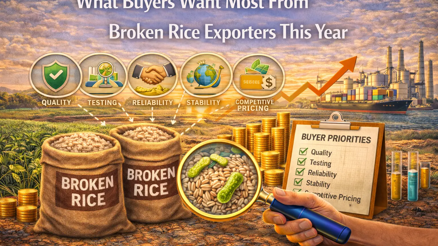 What American Buyers Demand from Broken Rice Exporters in 2024