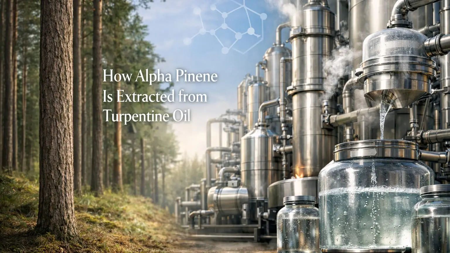 Alpha Pinene Extraction process