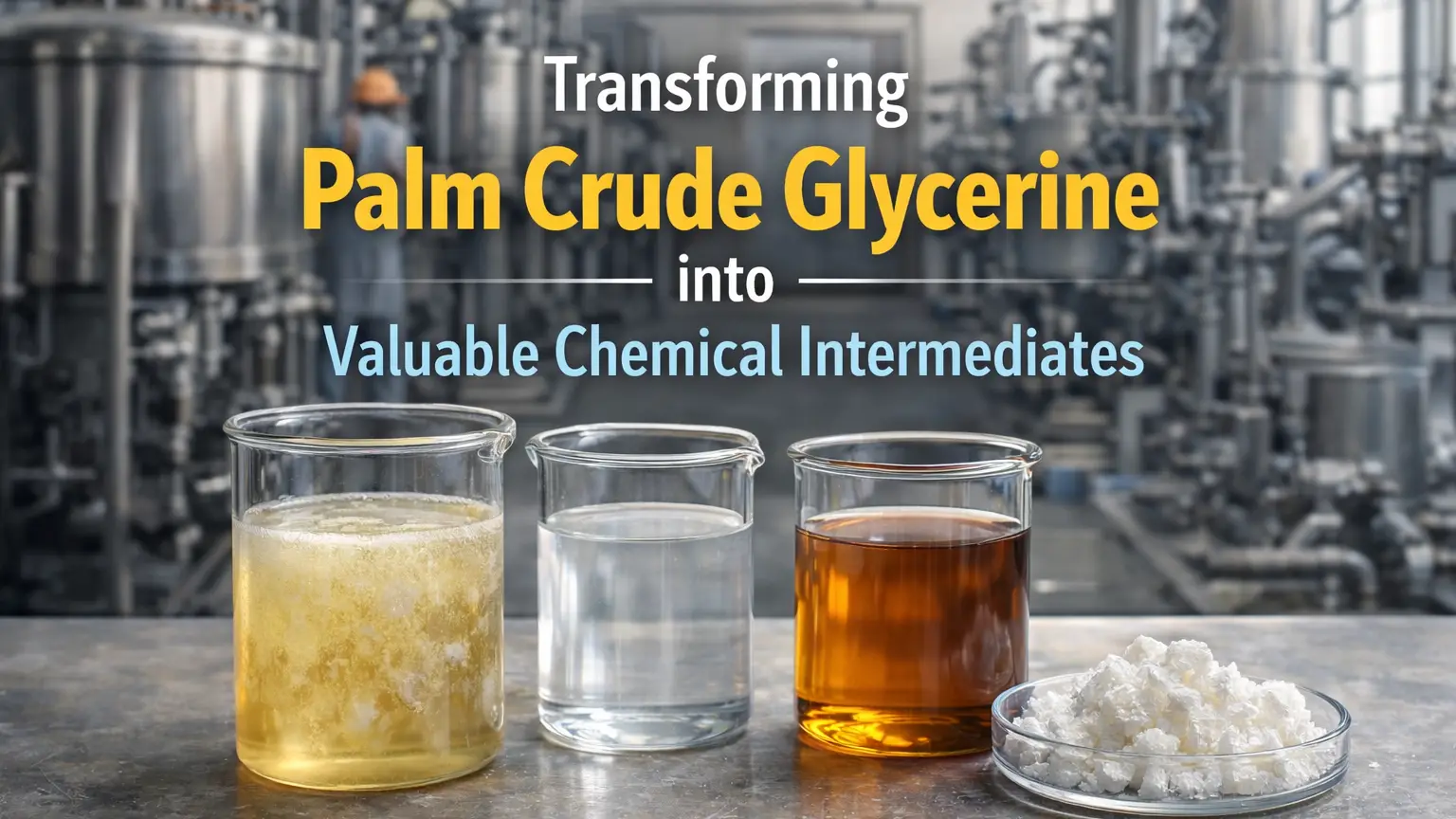 Transforming Palm Crude Glycerine into Valuable Chemical Intermediates