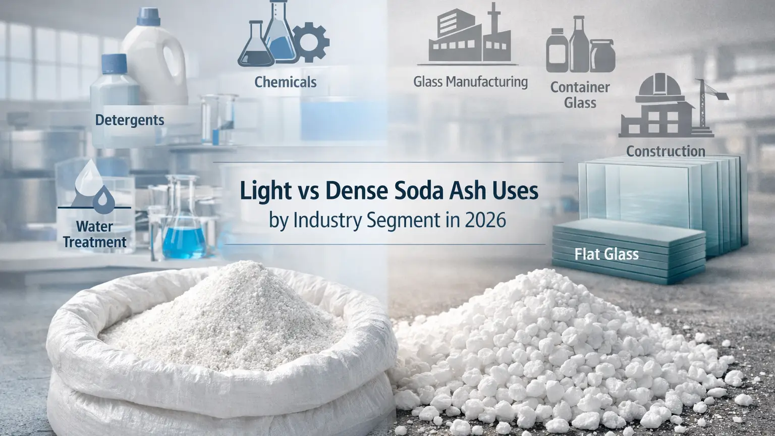 Light vs Dense Soda Ash Uses by Industry Segment in 2026