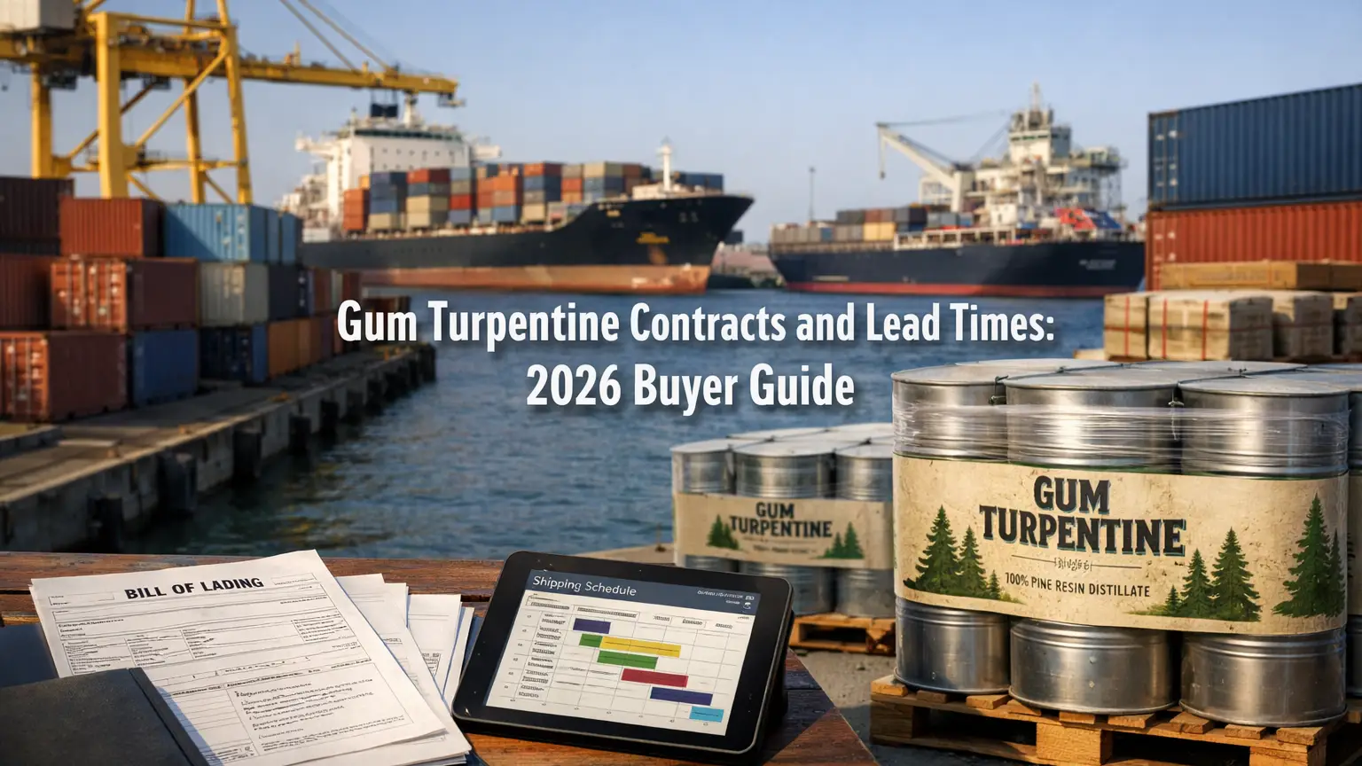 Gum Turpentine Contracts and Lead Times: 2026 Buyer Guide
