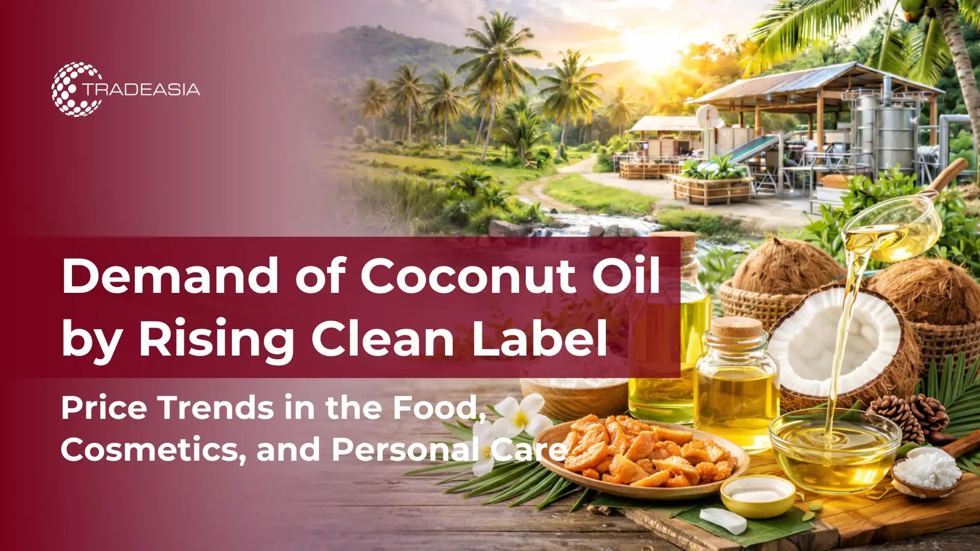 Article Banner | Coconut oil market growth driven by clean label and organic demand in food and cosmetics