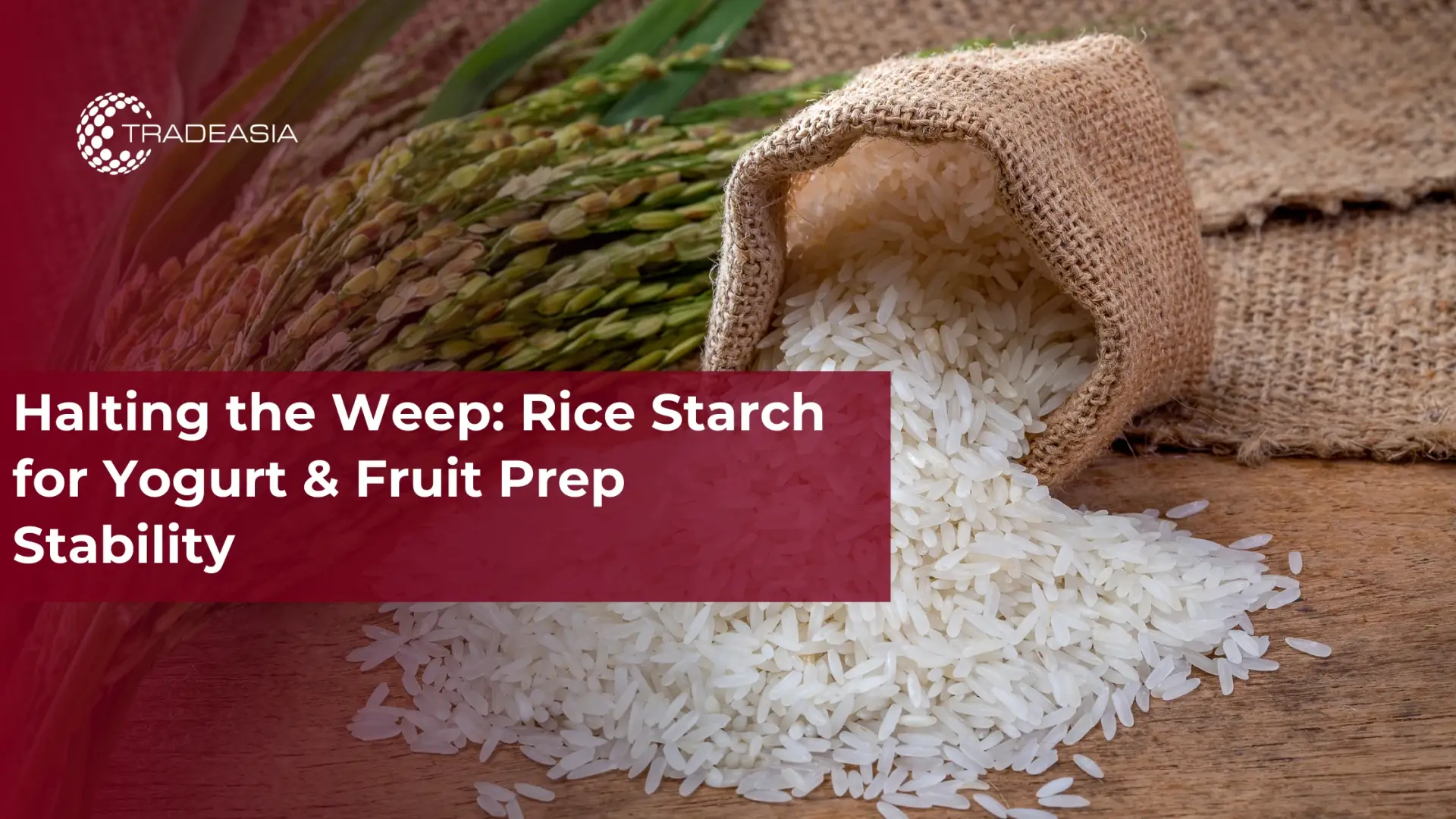 Halting the Weep: Rice Starch for Yogurt & Fruit Prep Stability