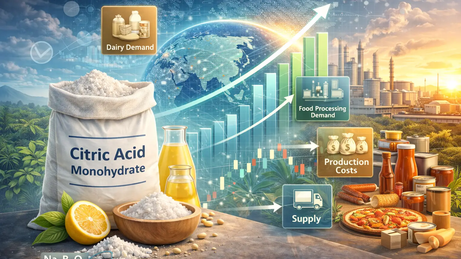 Citric Acid Monohydrate in Dairy & Processed Foods