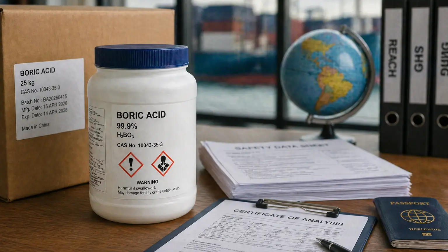 Boric Acid Labeling Rules with Global Distributors