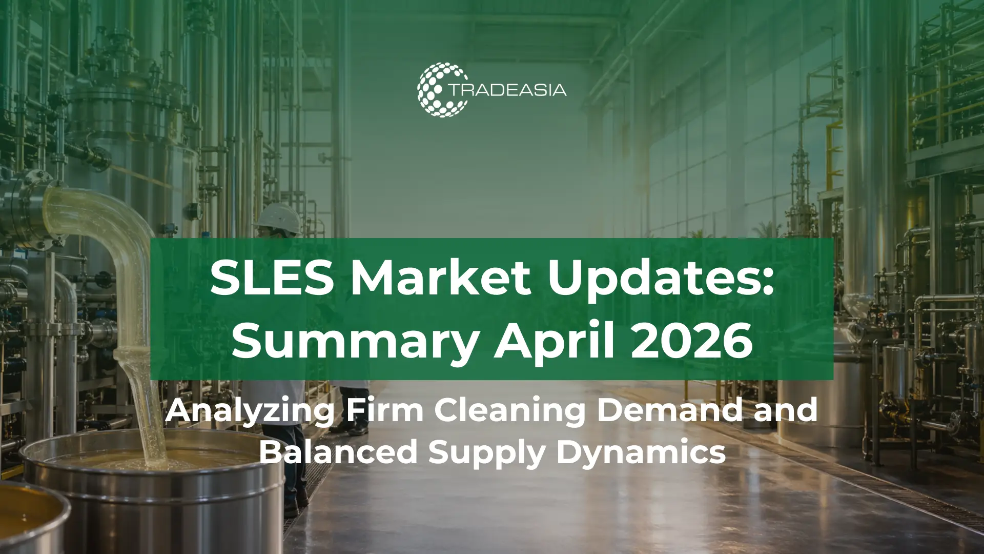 Article Banner | A visual representation of the global SLES supply chain connecting chemical refineries to final consumer cleaning products.