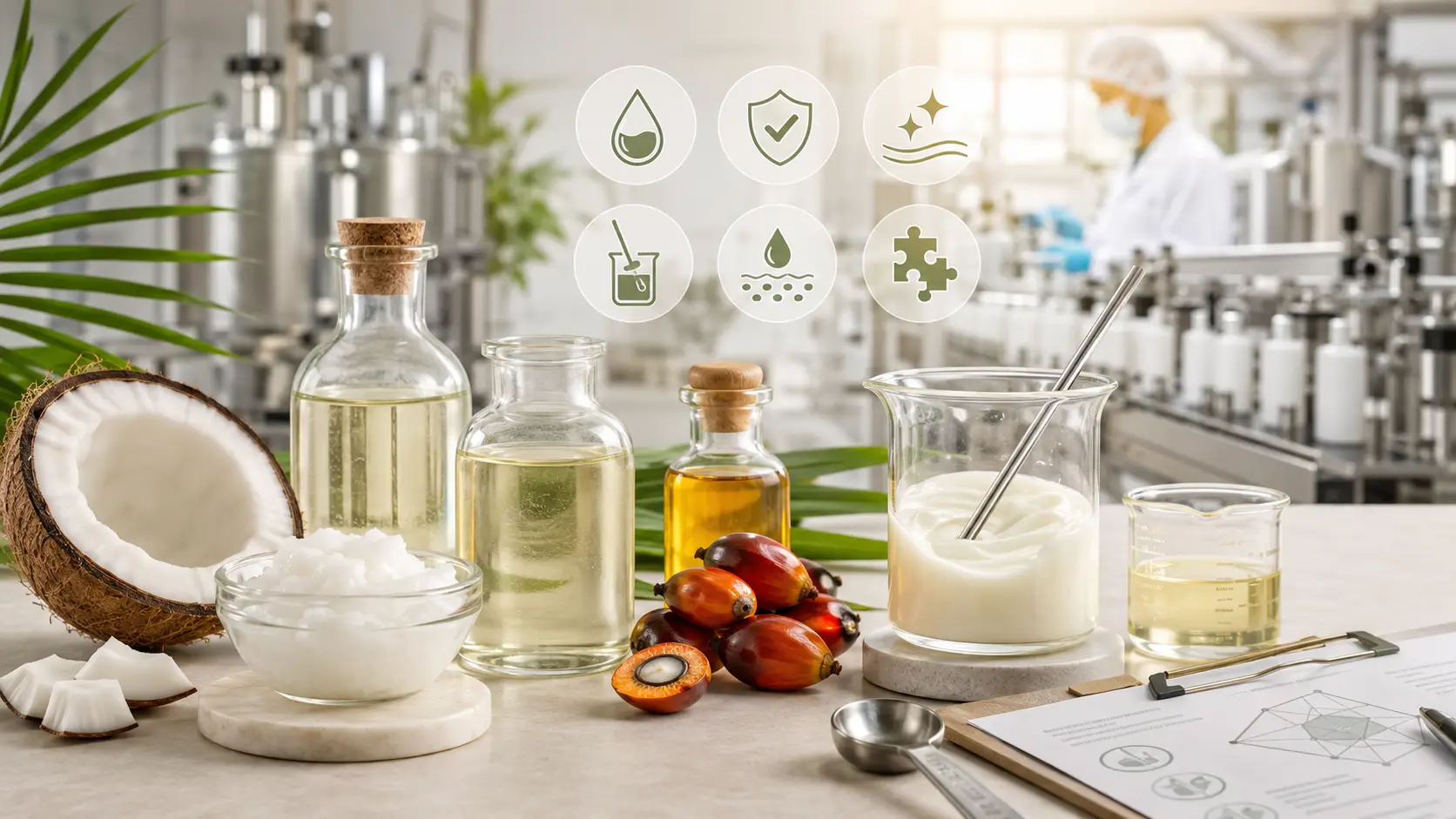 Using Coconut Oil in Palm Derivatives Formulations