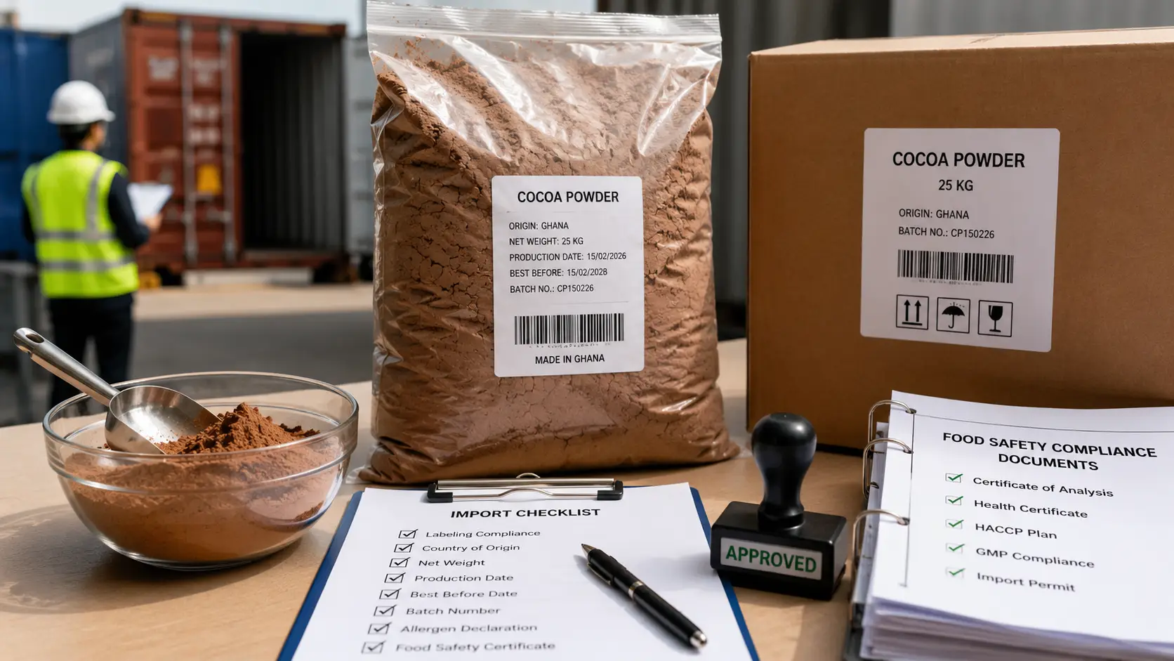 Cocoa Powder Import & Labeling with Chemtradeasia