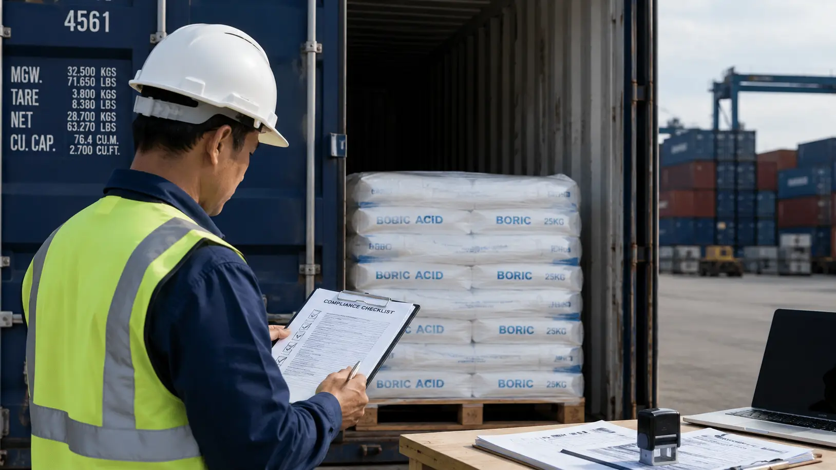 Boric Acid Compliance & Sourcing with Chemtradeasia