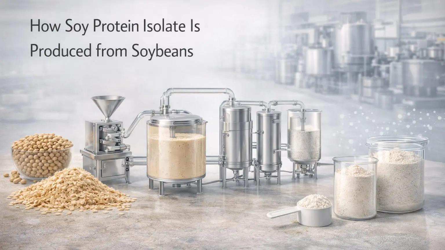 How Soy Protein Isolate Is Produced from Soybeans