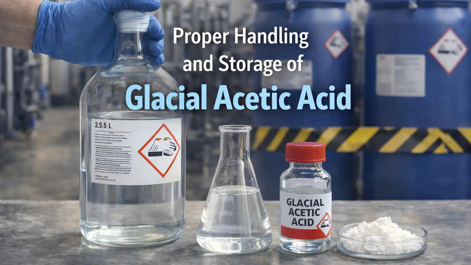 Proper Handling and Storage of Glacial Acetic Acid