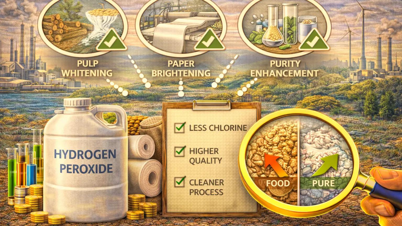 How H₂O₂ Plays a Critical Role in Pulp and Paper Bleaching