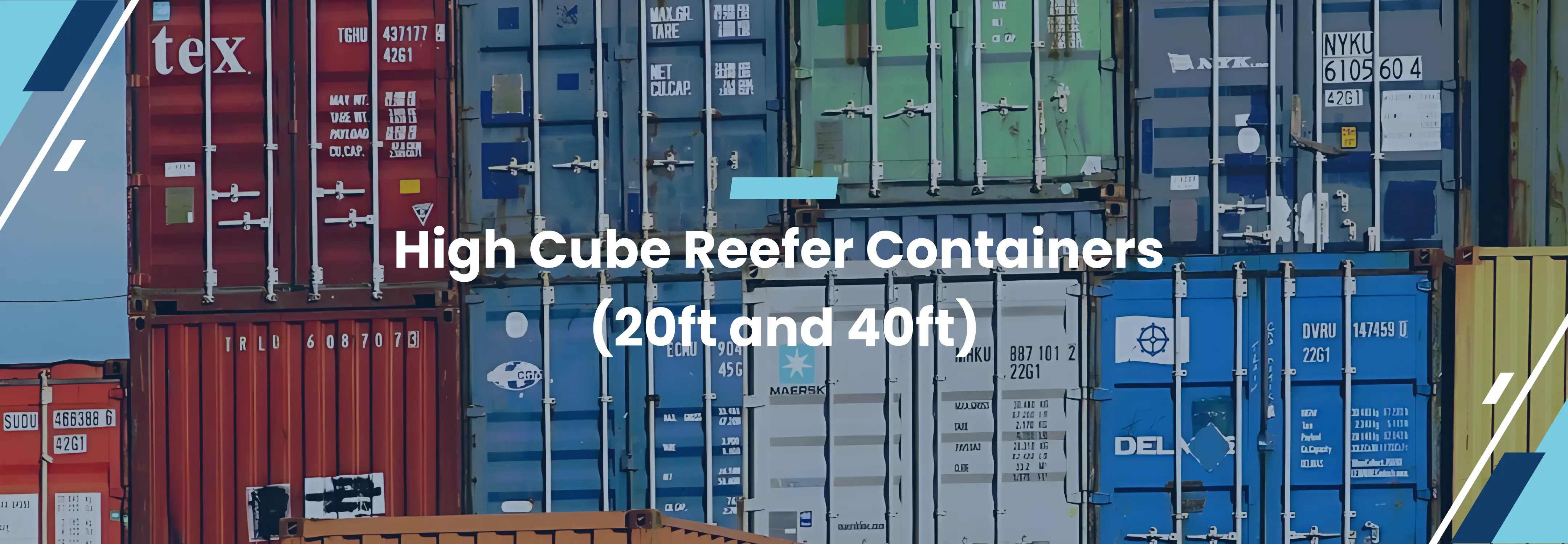 Banner of High Cube Reefer Containers
