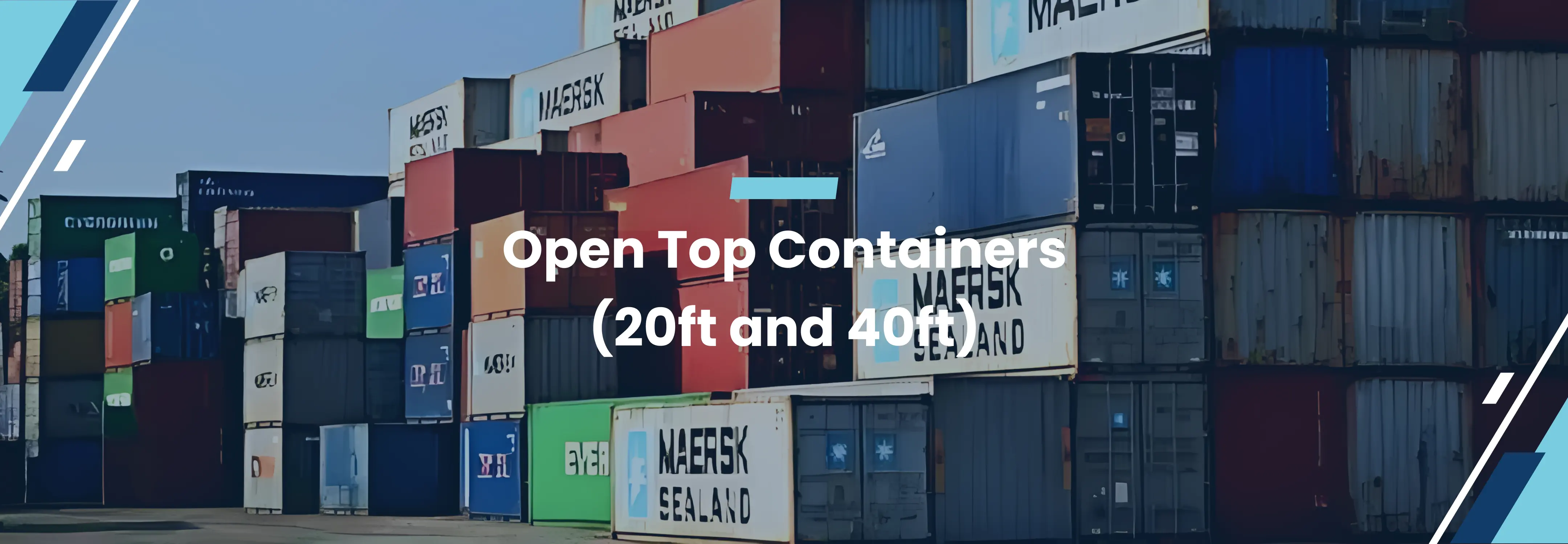 Banner of Open Top Containers