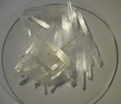 Menthol Crystals from Essential Oil Asia