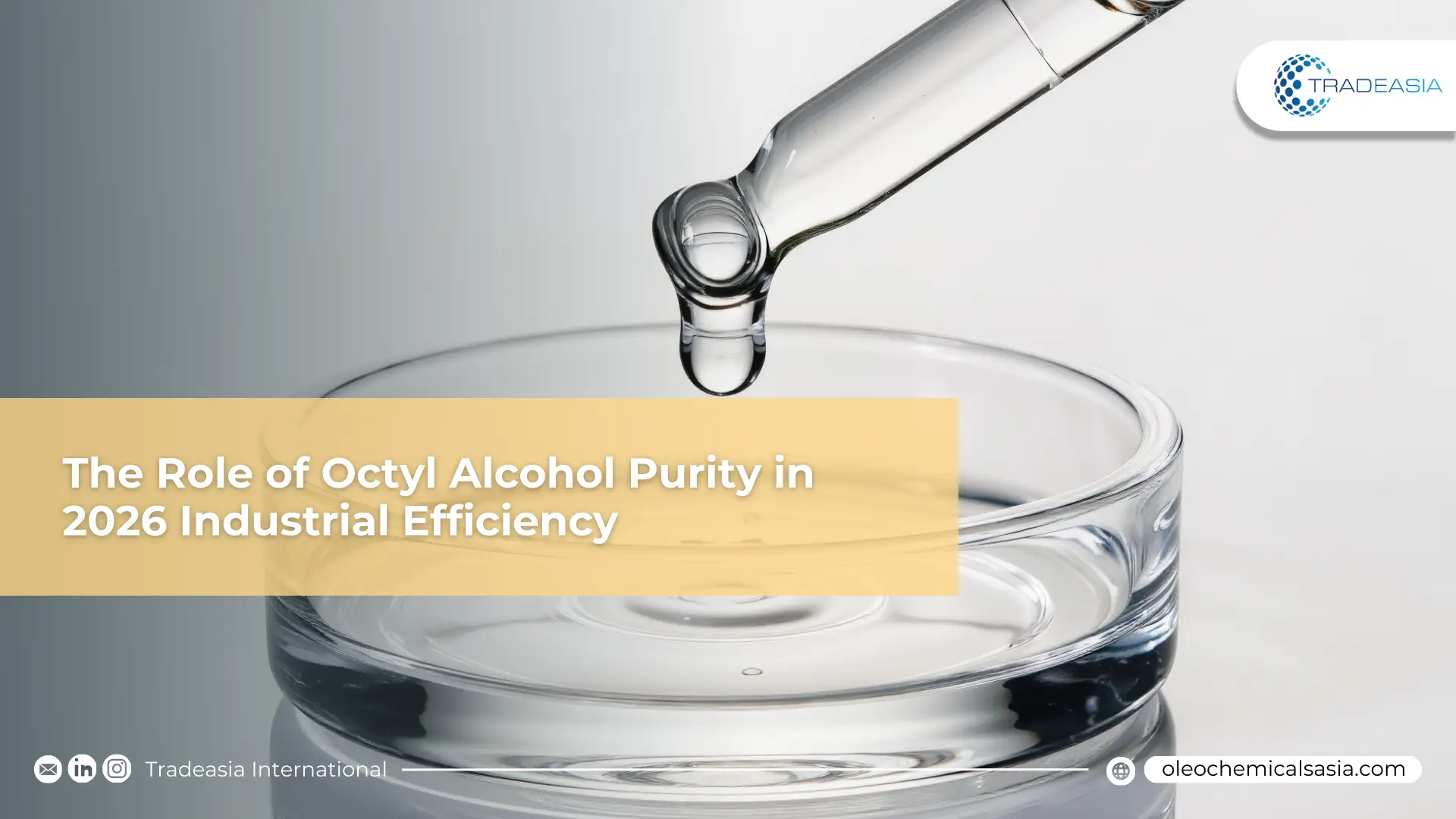 Laboratory testing of high-purity Octyl Alcohol for use in fragrance and pharmaceutical manufacturing.