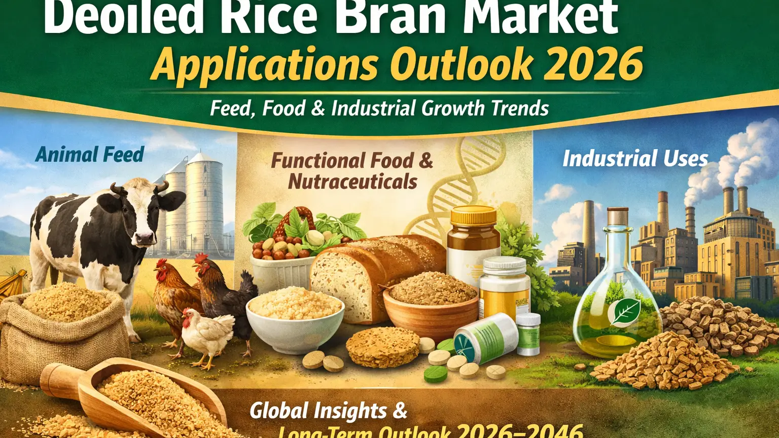 Article Banner of Deoiled Rice Bran Market Outlook: Feed, Food & Industrial Growth Trends 2026