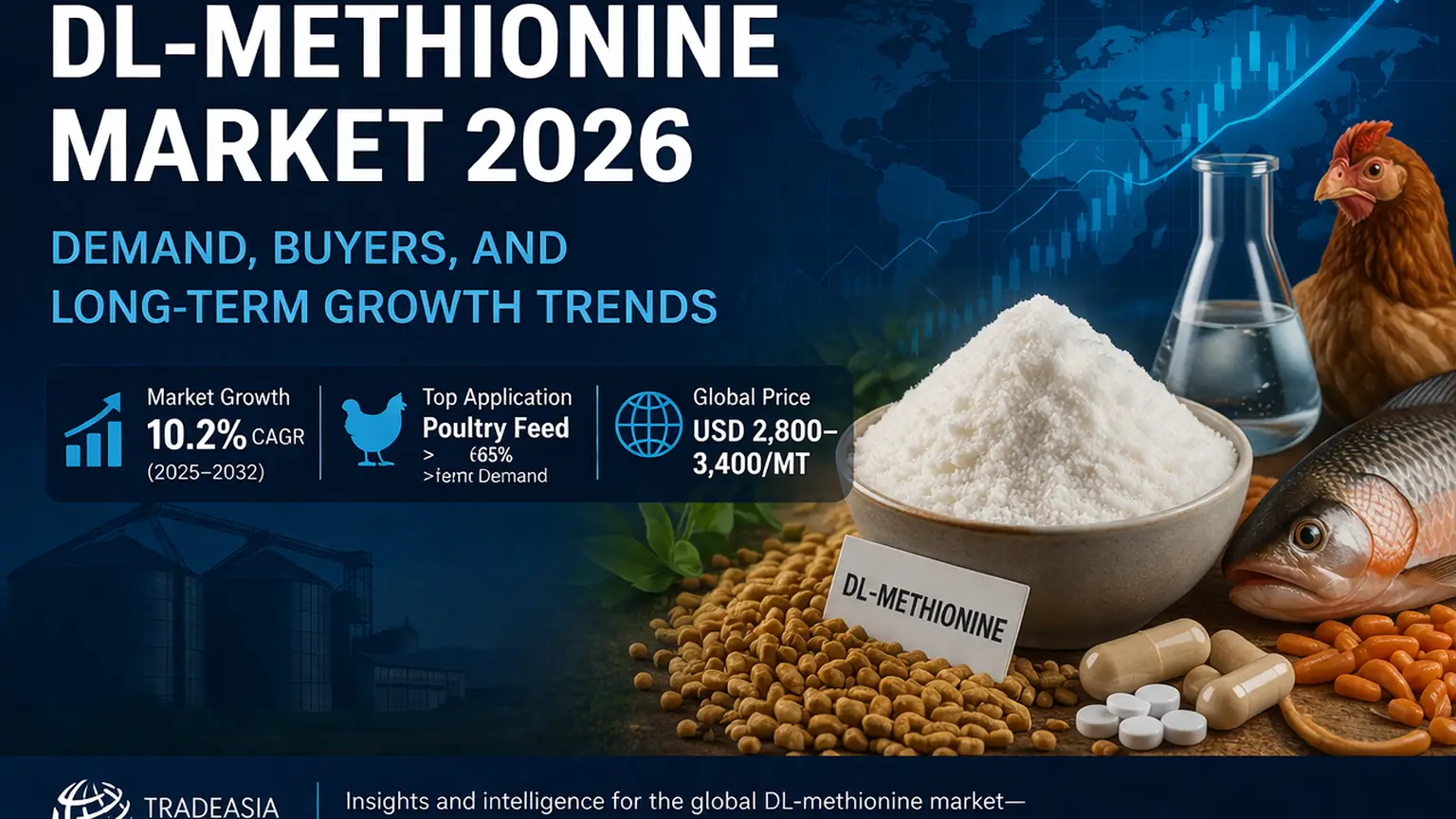 Article Banner of DL-Methionine Market Outlook: Demand, Buyers, and Long-Term Growth Trends