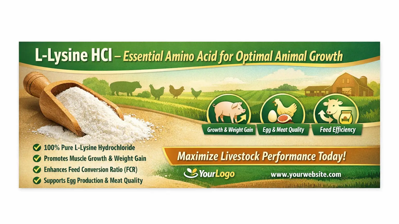 Article Banner of L‑Lysine HCl Market 2026: Applications, Buyers & 20-Year Industry Outlook