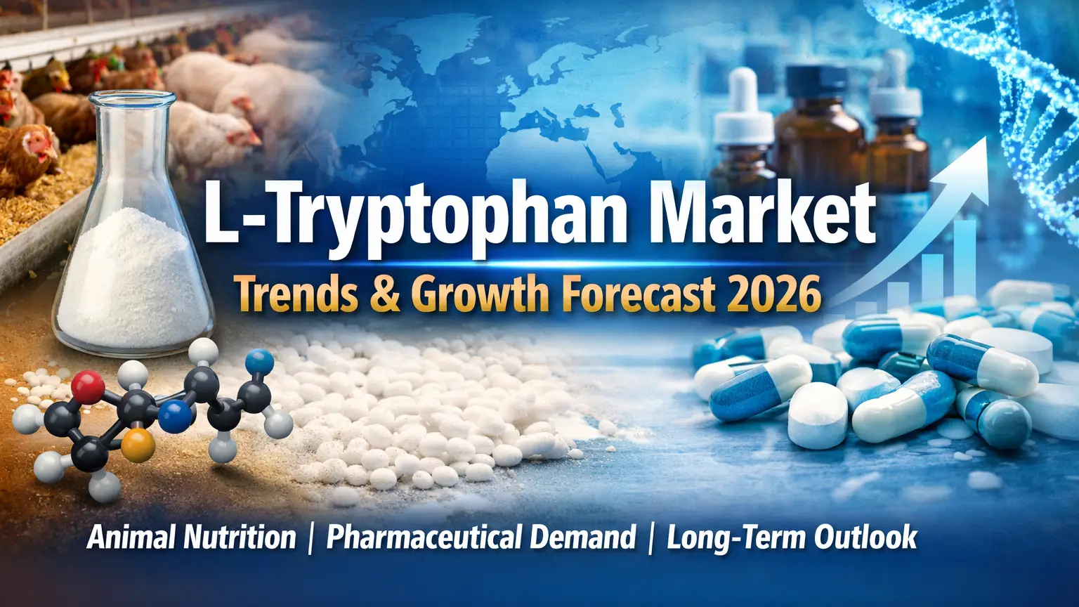 Article Banner of L-Tryptophan Market Outlook 2026: Feed Dominance and Pharma Expansion