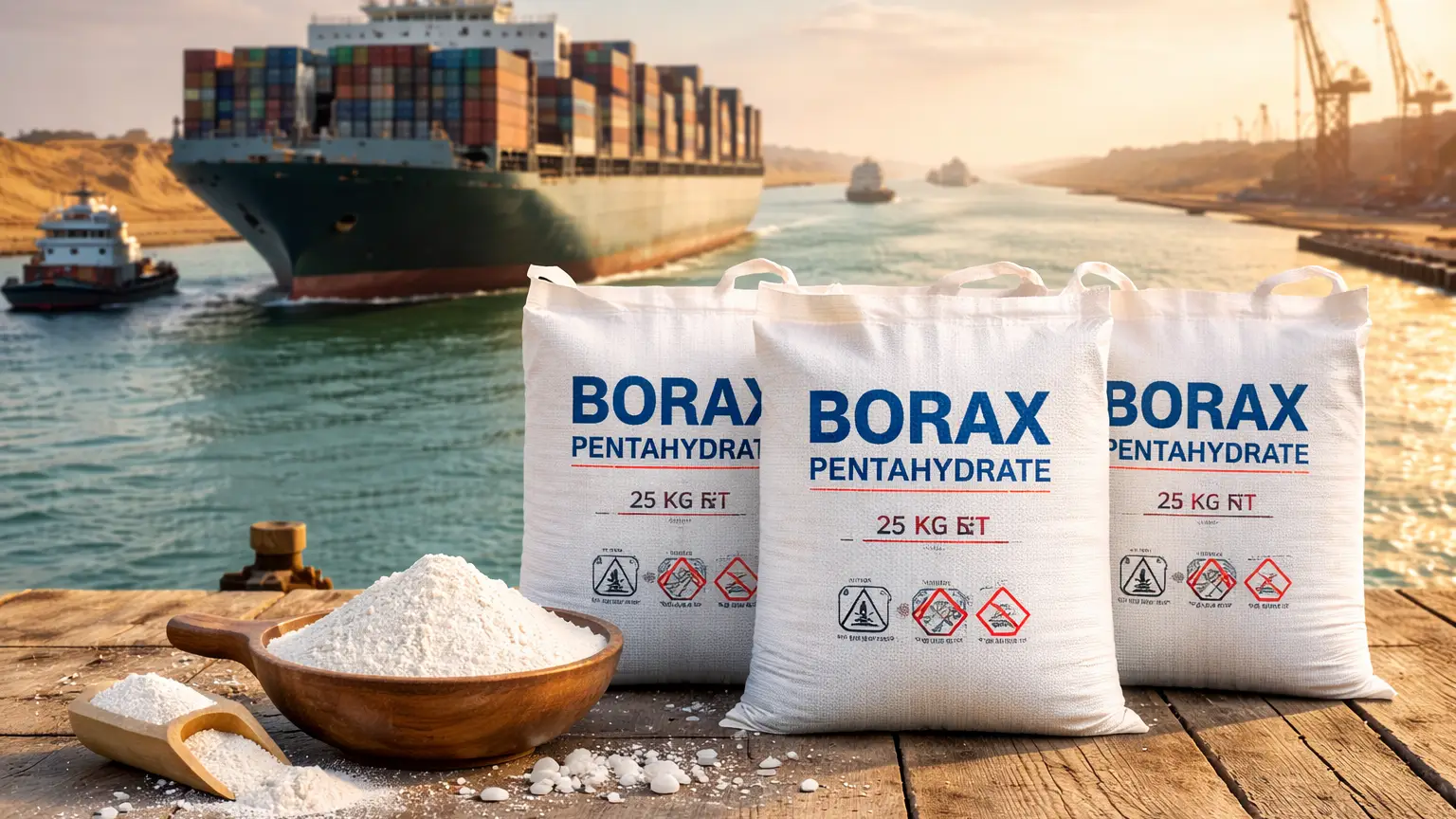 Navigating Suez Canal Risk: Borax Pentahydrate Trade in Flux