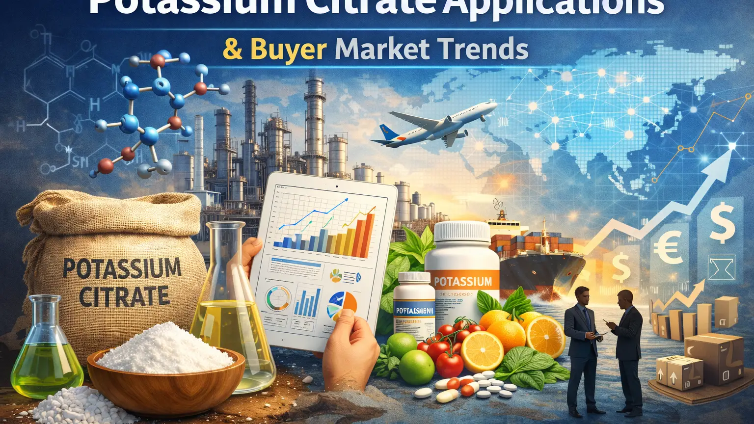 Article Banner of Potassium Citrate Applications & Buyer Market Trends 2026 Guide