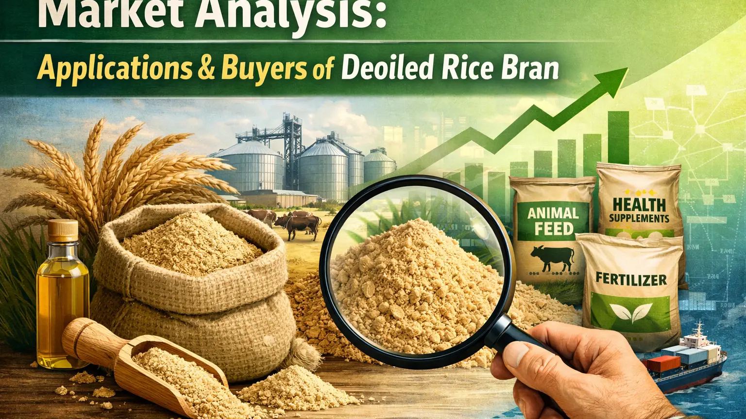 Article Banner of Deoiled Rice Bran Market 2026: Buyers, Applications & Growth Trends