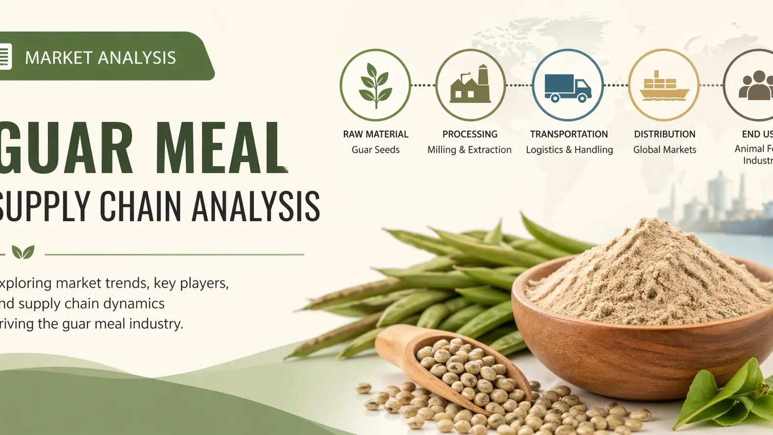 Article Banner of Guar Meal Supply Chain 2026: Trade, Processing, and Global Feed Demand Shifts