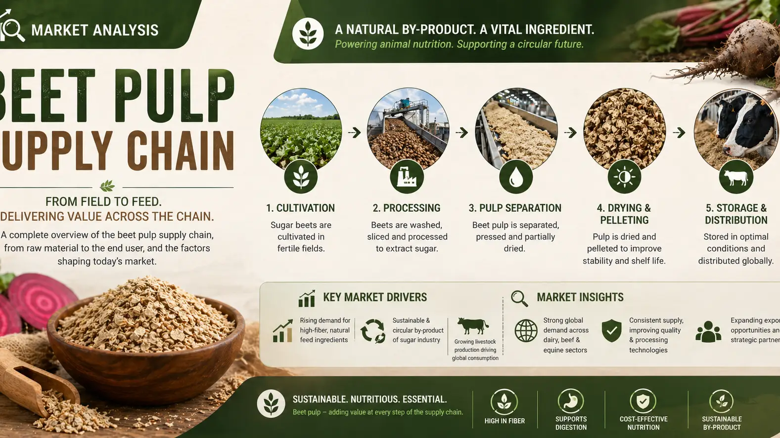 Article Banner of Beet Pulp Supply Chain 2026: Global Trade, Logistics and Market Dynamics