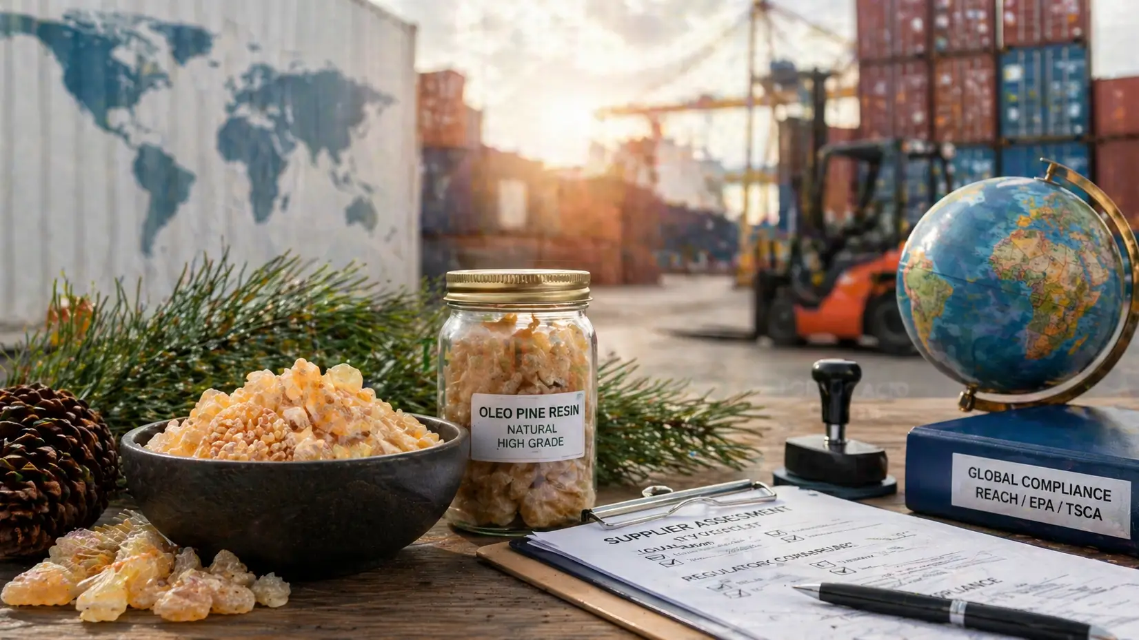 Article Banner of How to Source Reliable Oleo Pine Resin Globally