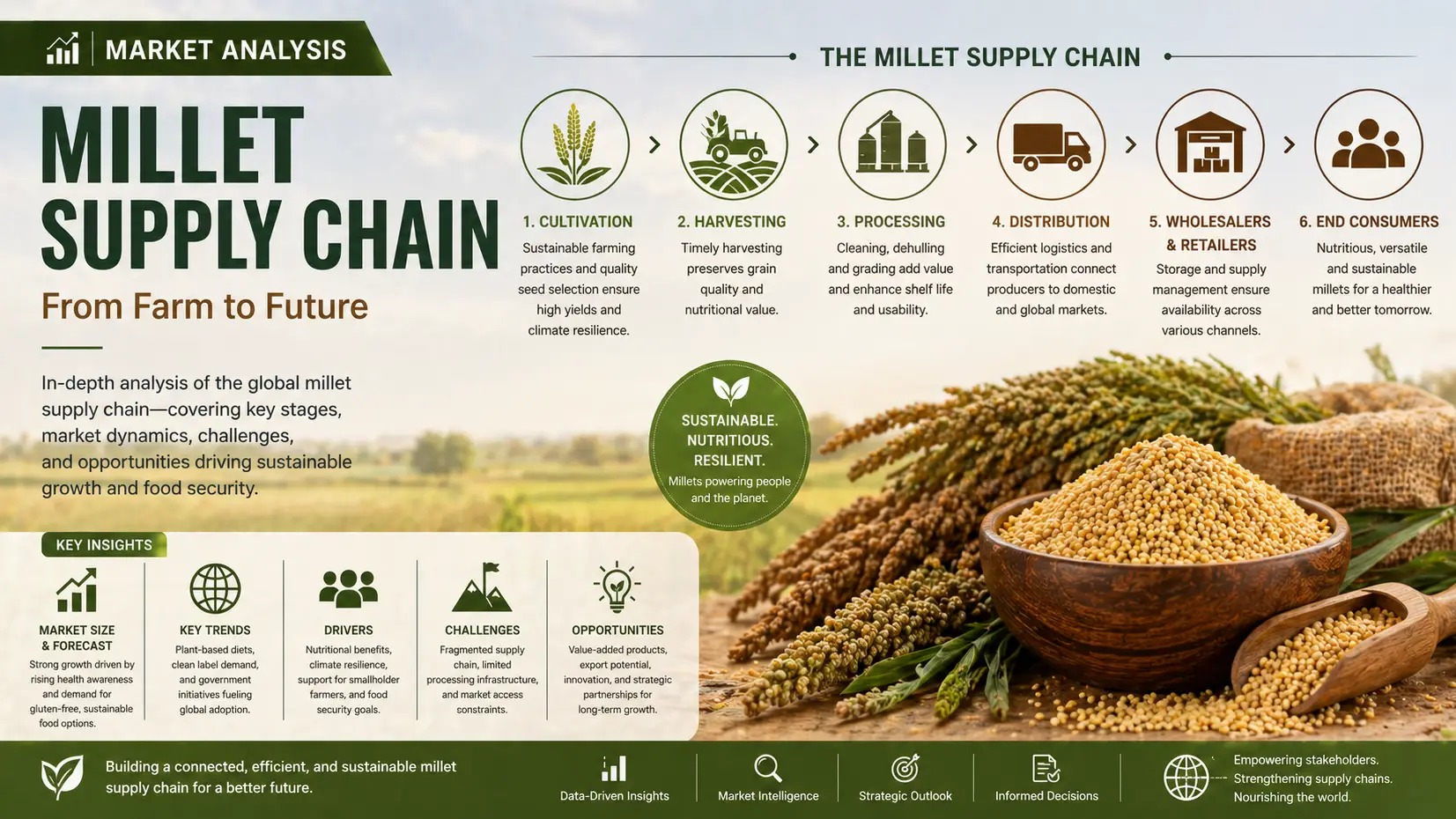 Millet Supply Chain 2026: Global Trade, Processing, and Logistics Dynamics