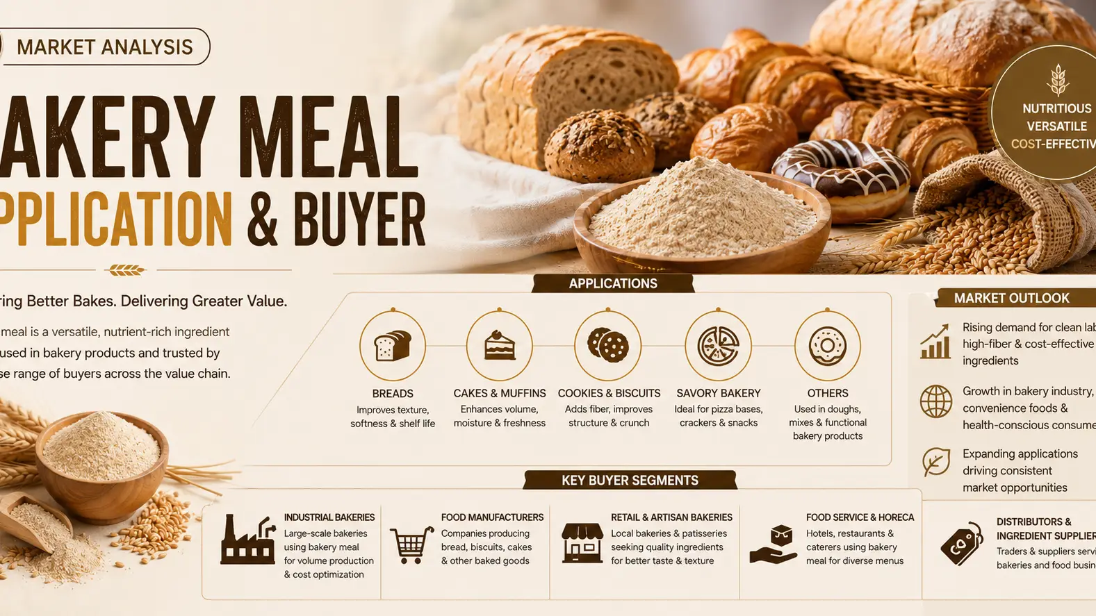 Article Banner of Bakery Meal Market 2026: Applications, Buyers, and Global Feed Growth Outlook