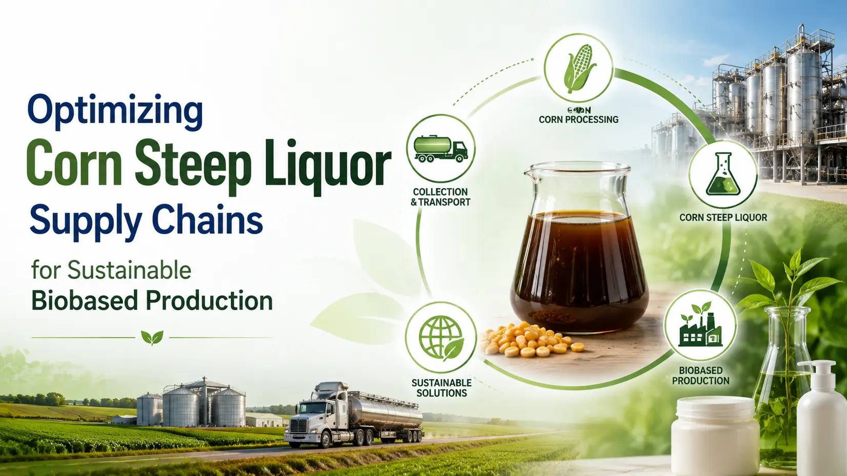 Optimizing Corn Steep Liquor Supply Chains for Sustainable Bio-based Production