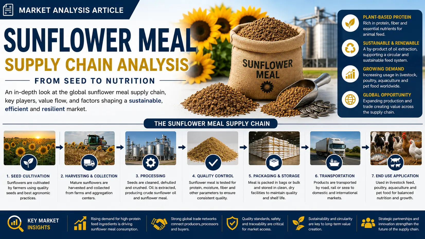 Sunflower Meal Supply Chain Dynamics Reshaping Global Feed Markets in 2026