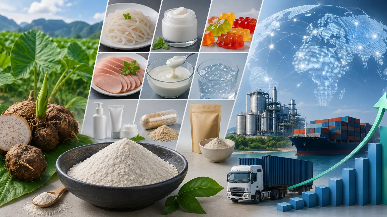 Konjac Gum Applications and Market Growth Across Global Industries