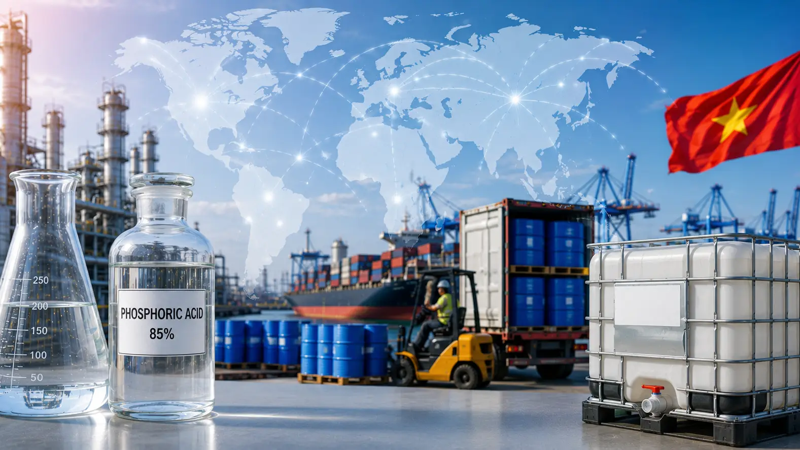 B2B Sourcing Guide for Phosphoric Acid 85% Vietnam Supply Chain