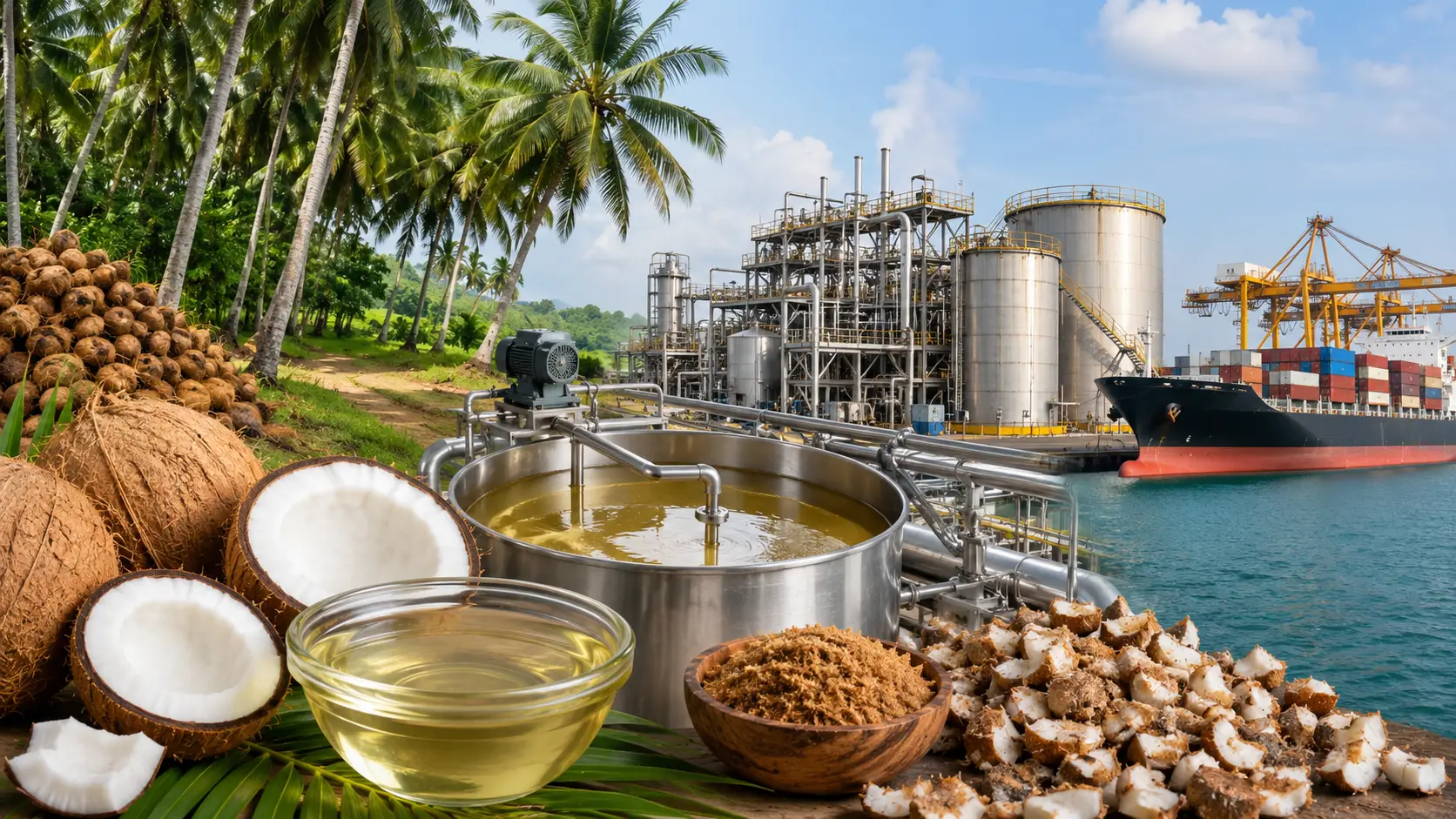 Crude Coconut Oil: Connecting Suppliers with Industrial Buyers