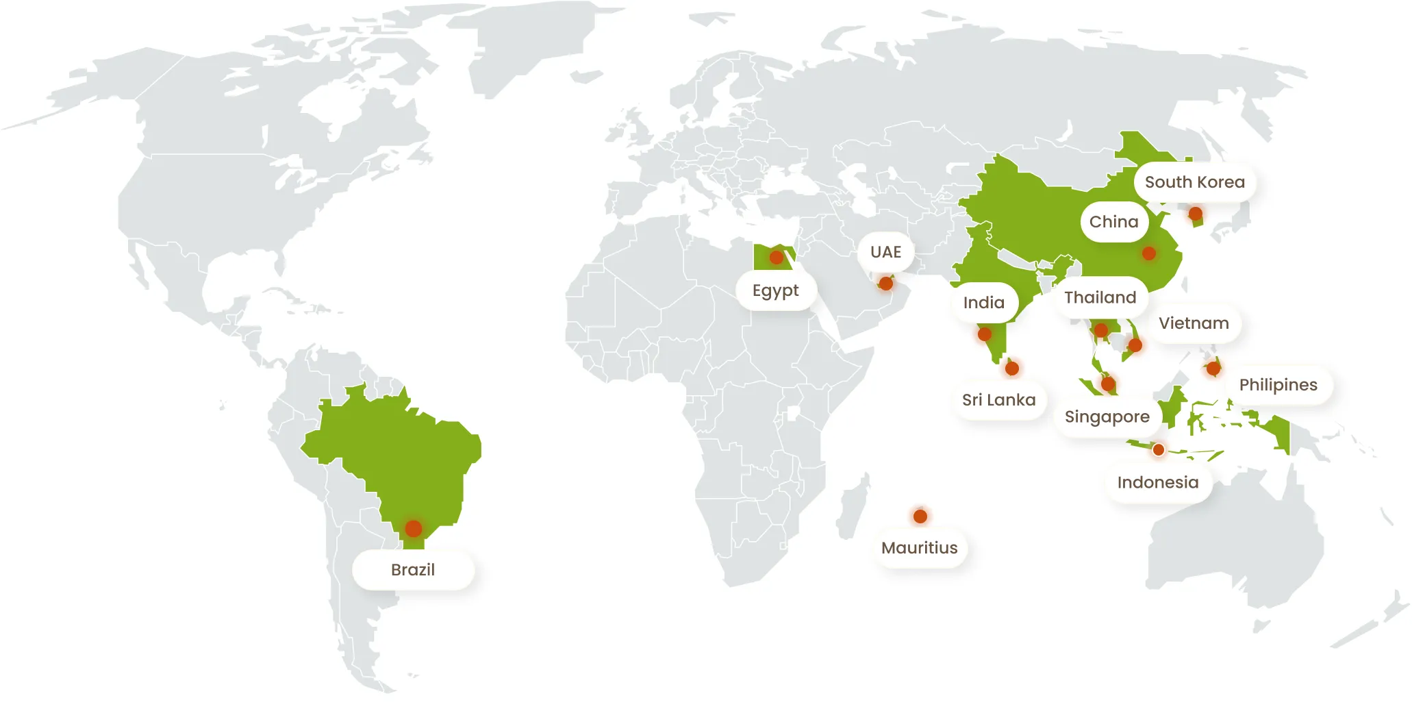 Map Share Paint Asia Chemical
