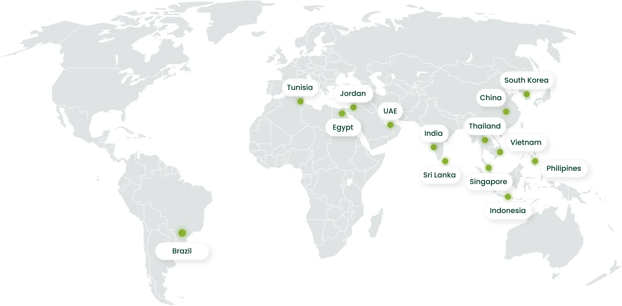 Map Share Oleo Chemicals Asia
