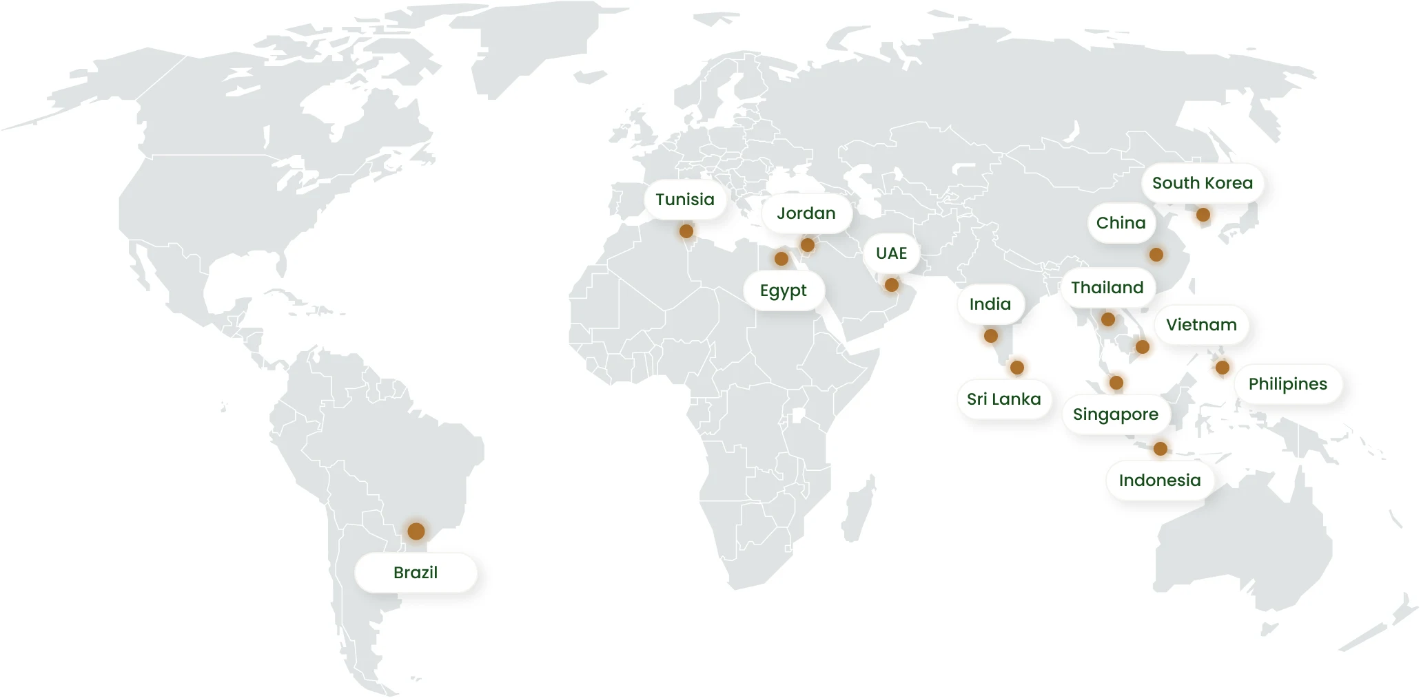 Map Share Pine Chemicals Asia