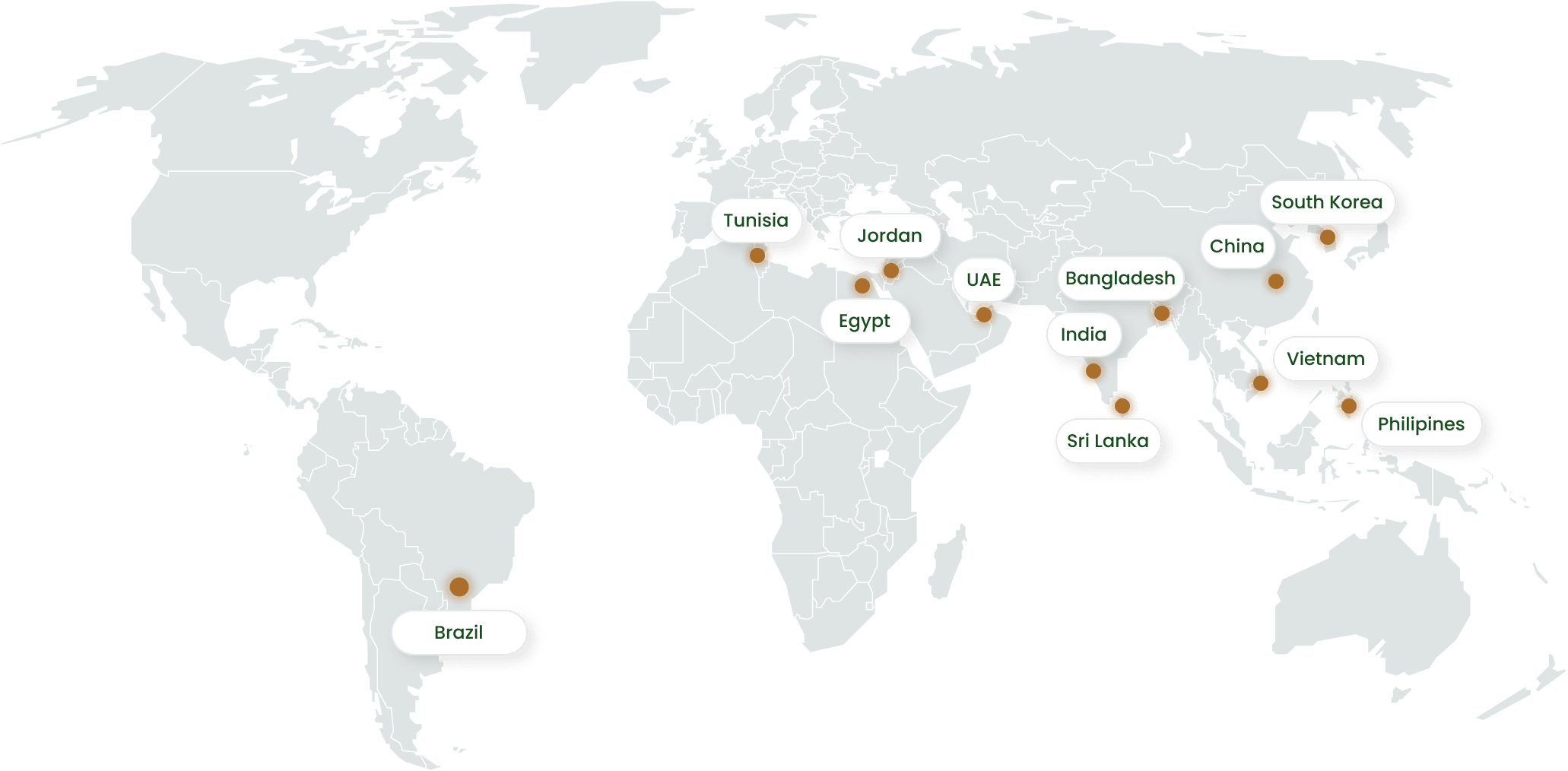 Map Share Pine Chemicals Asia